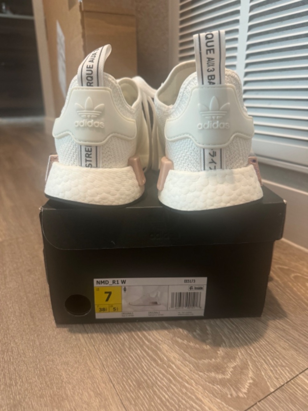 Women's adidas NMD white and rose gold - Picture 3 of 4